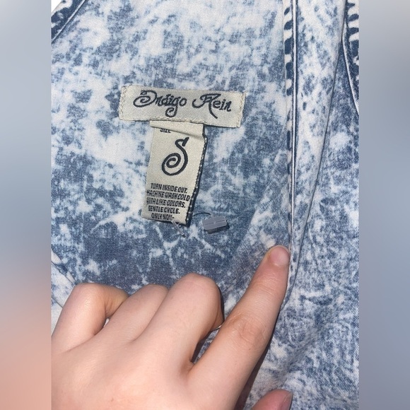 🍀‎ 5/$25🍀 Indigo Rein size small white wash denim dress - Picture 5 of 10
